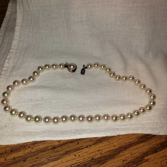 Stunning Vintage Majorica Simulated Pearl Necklace - Picture 3 of 13